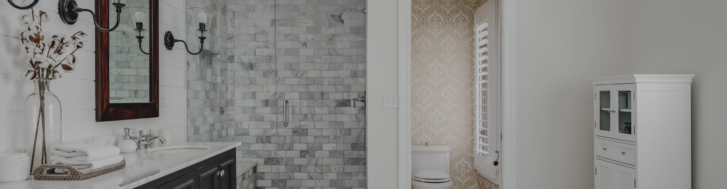 custom tiled walk-in shower