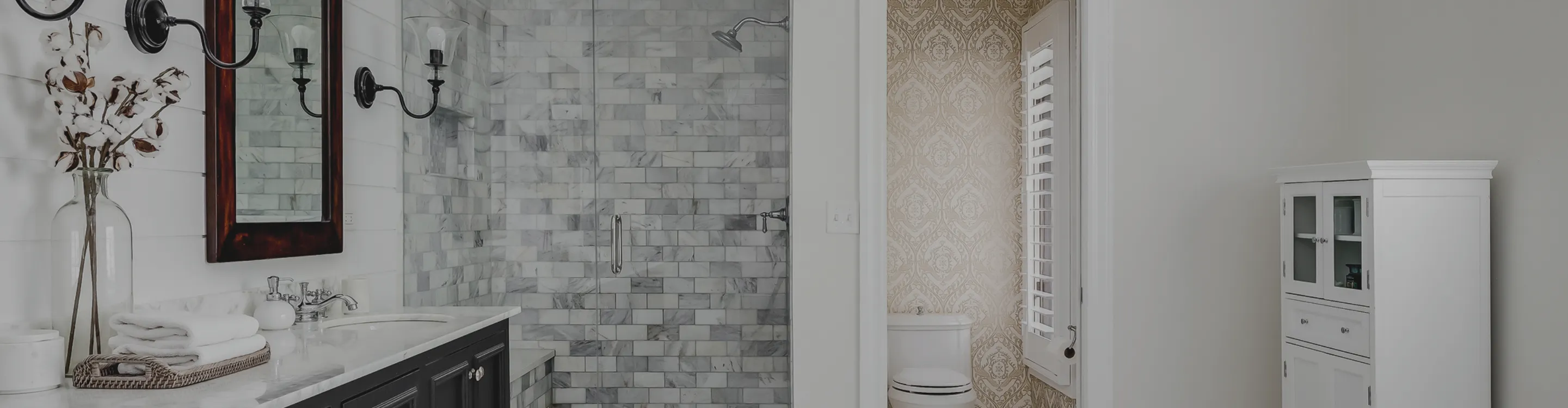 custom tiled walk-in shower