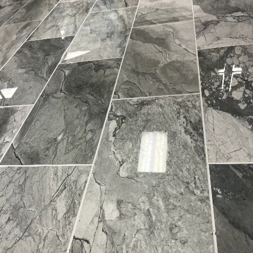 Stone tile flooring 